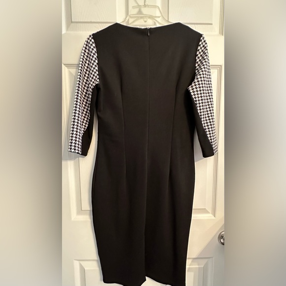 Homeyee Size 8 Black and Houndstooth Dress - Picture 2 of 5